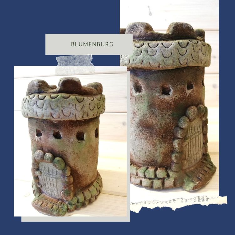 Blumenburg aus Knetbeton | Nr. 2