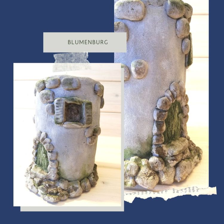 Blumenburg aus Knetbeton | Nr. 1