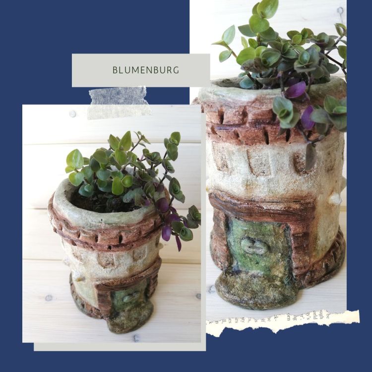 Blumenburg aus Knetbeton | Nr. 9