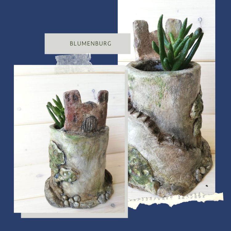 Blumenburg aus Knetbeton | Nr. 8