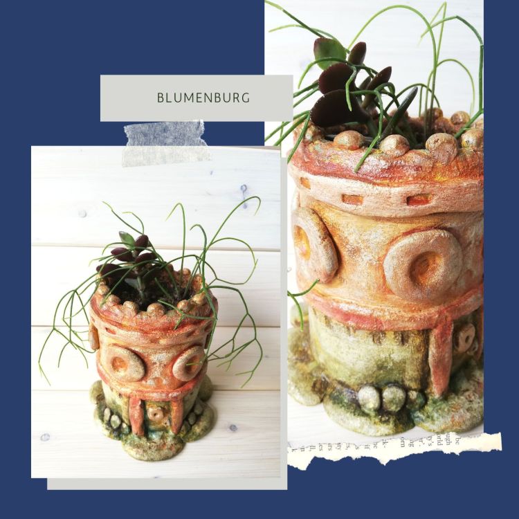 Blumenburg aus Knetbeton | Nr. 5