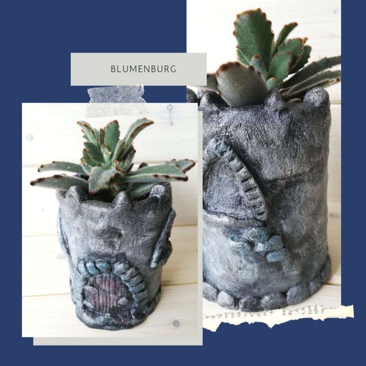 Blumenburg aus Knetbeton | Nr. 4