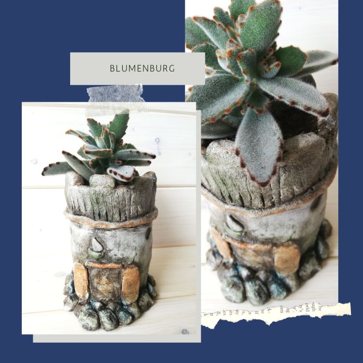 Blumenburg aus Knetbeton | Nr. 3